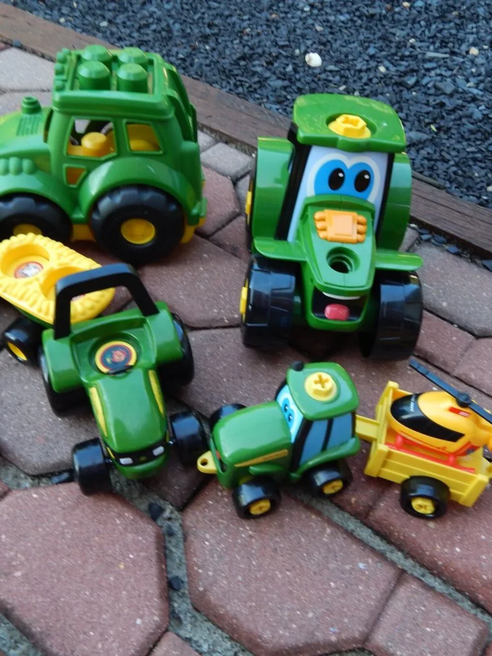 John Deere Lot of Toddler Young Boys Tractor Toys Vehicles Lot